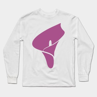 purple calla lily flower Long Sleeve T-Shirt